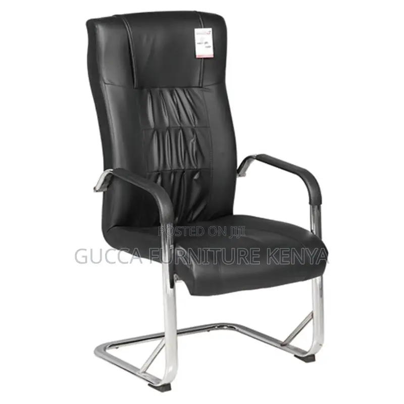 Office Chairs: Modern Ergonomic Black Leather Office Chair
