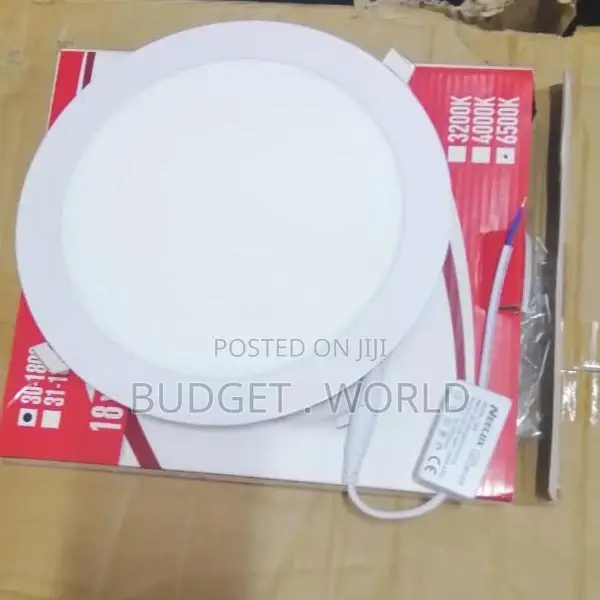 Cool White Gypsum 18W LED Multifuction Round Panel Light