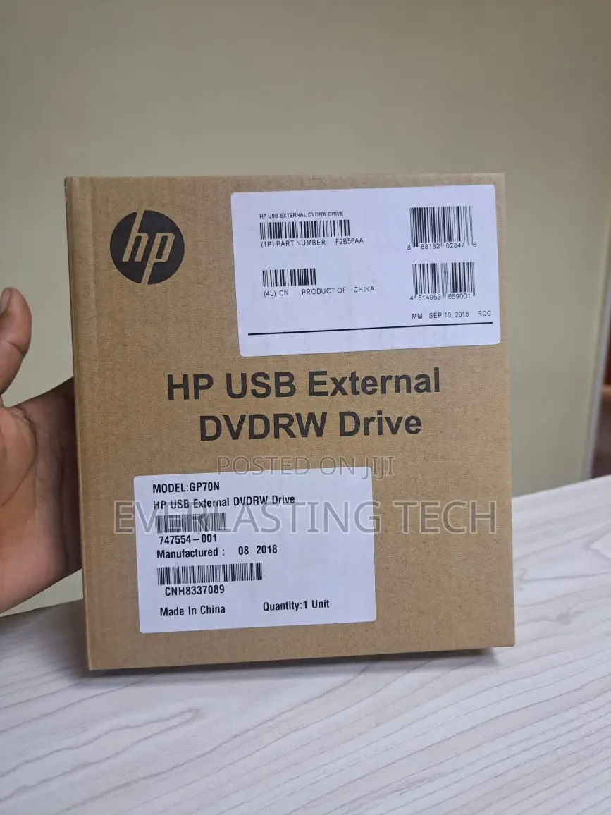 HP External USB DVD Drive DVDRW DVD-Rom (A2u56aa#Abb)