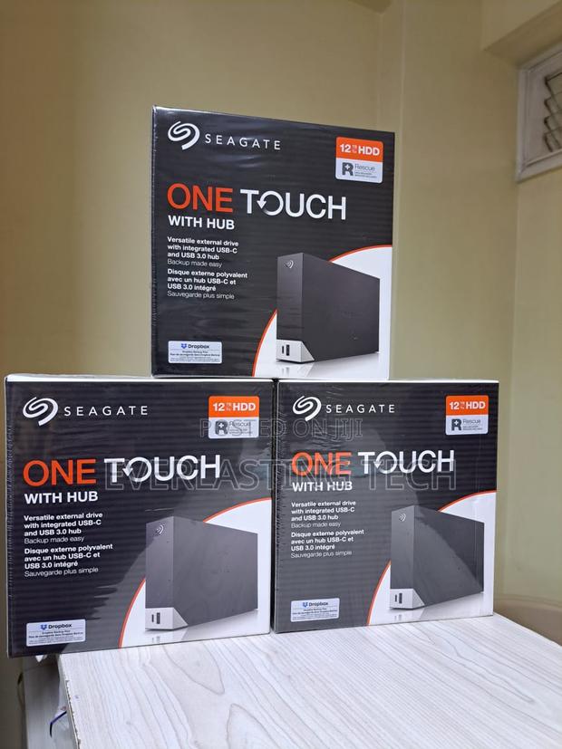 Seagate One Touch Hub 12tb External Hard Drive Desktop HDD - main view