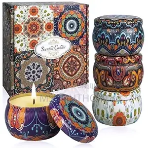 100% Soy Wax Scented Candles Soothing With Petals Gift Set*