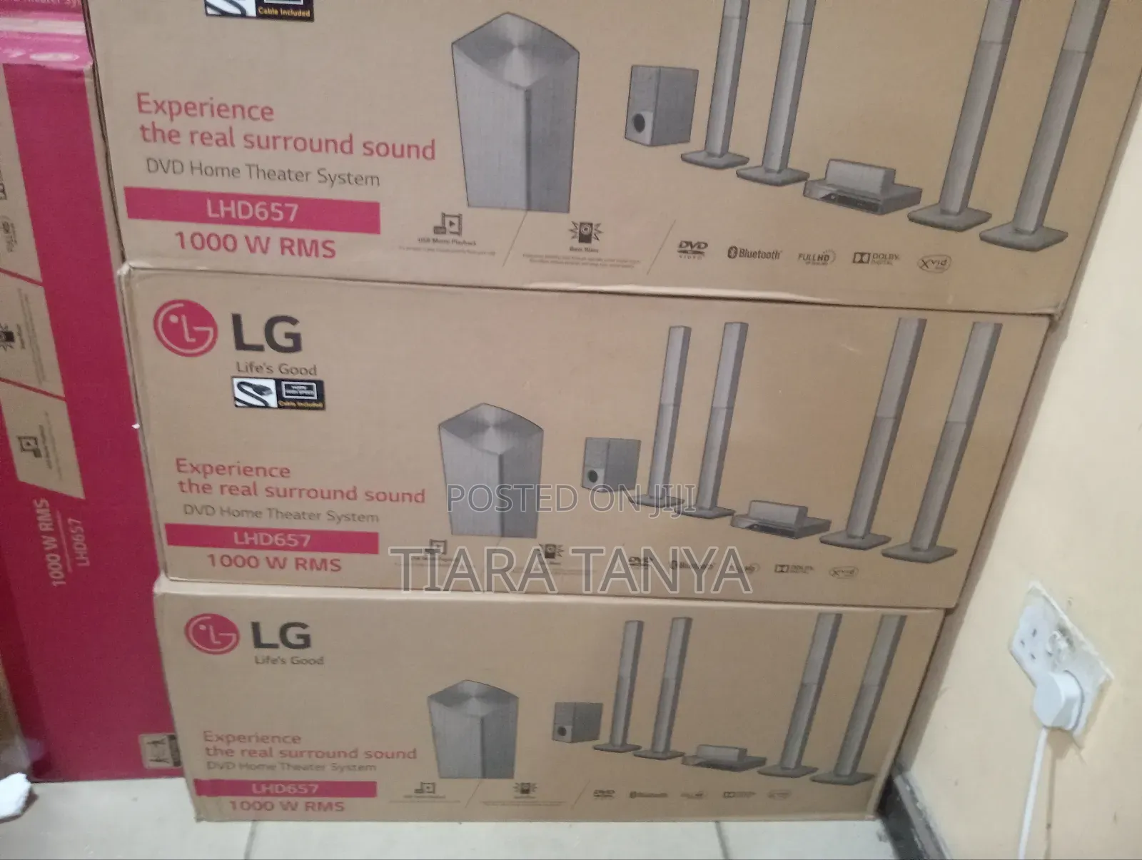 Lg Lhd657- 1000w 5.1ch DVD Home Theatre System -Black