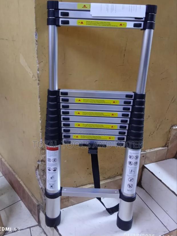 Brand New Model Telescopic Aluminium Ladder,12 Steps 12fts