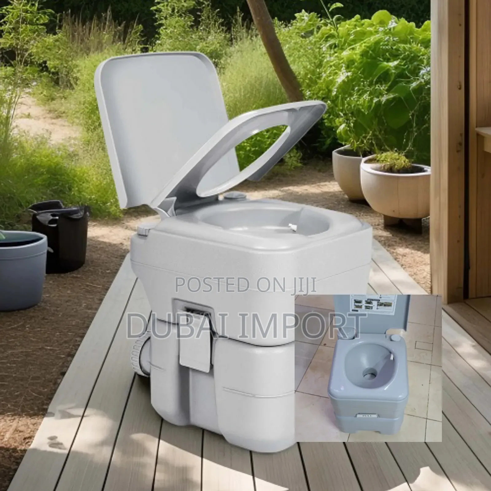 Portable Outdoor/Camping Toilet With Flushing Option