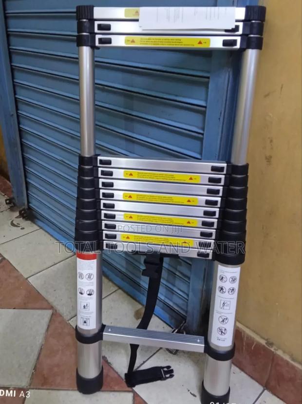Telescopic Aluminium Ladder 12 Ft,150kg Max Weight Support