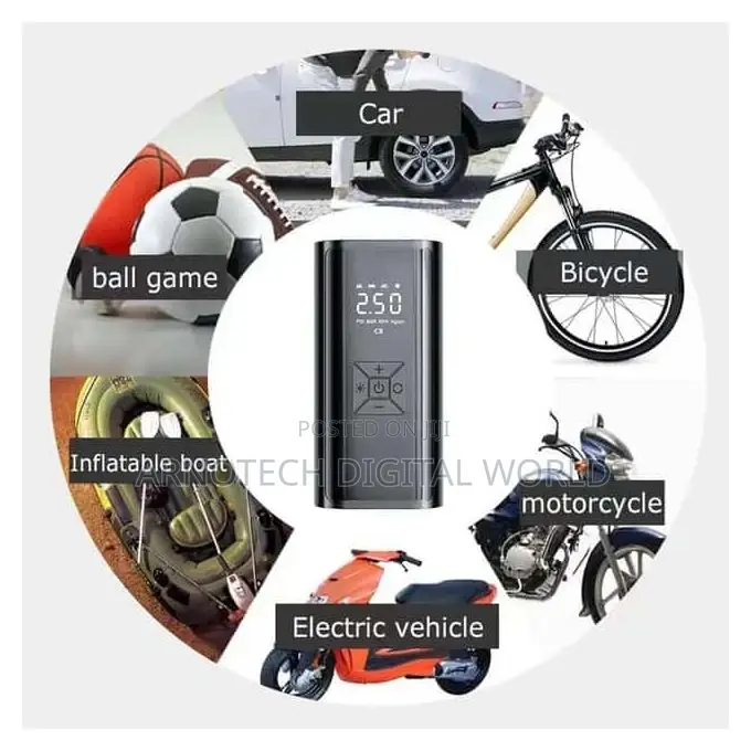 Cordless Digital Air Compressor/Tyre Inflator