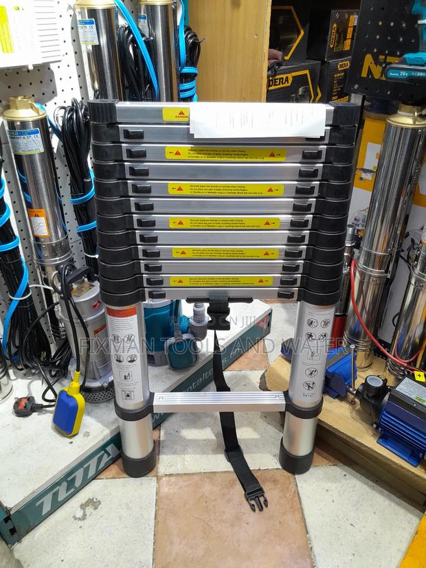 Telescopic Ladder Safe And Secure 3.8M 12 Ft High - thumbnail 3