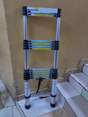 Top Height Telescopic Ladder 3.8M 12ft Long Secured