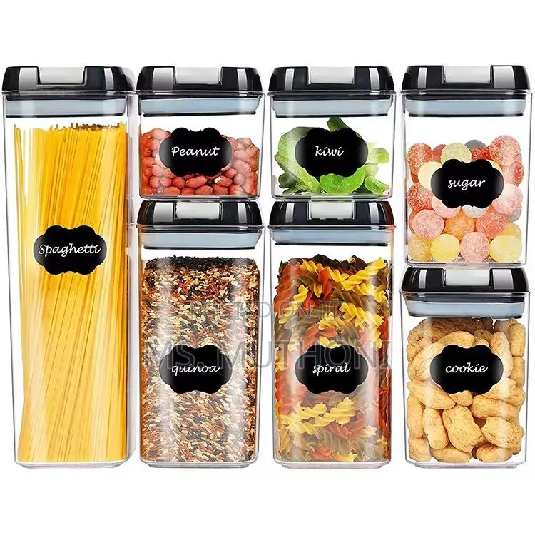 7pcs Transparent Acrylic Food/Pantry Storage Containers