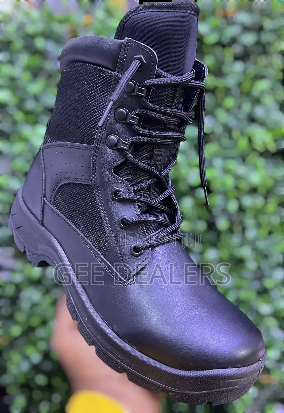 Black Military Boots, Black Siwar Combat Boots