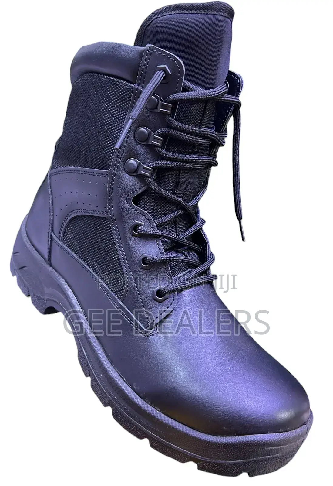 Black Military Boots, Black Siwar Combat Boots