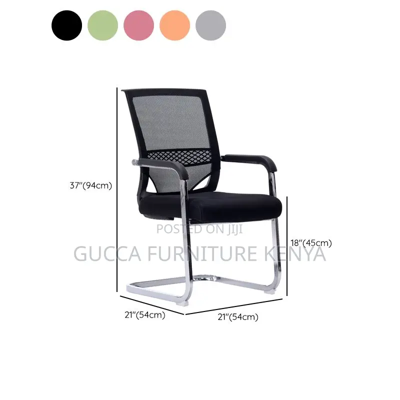 Office Chairs: High Back Upholstered Guest Waiting Seat