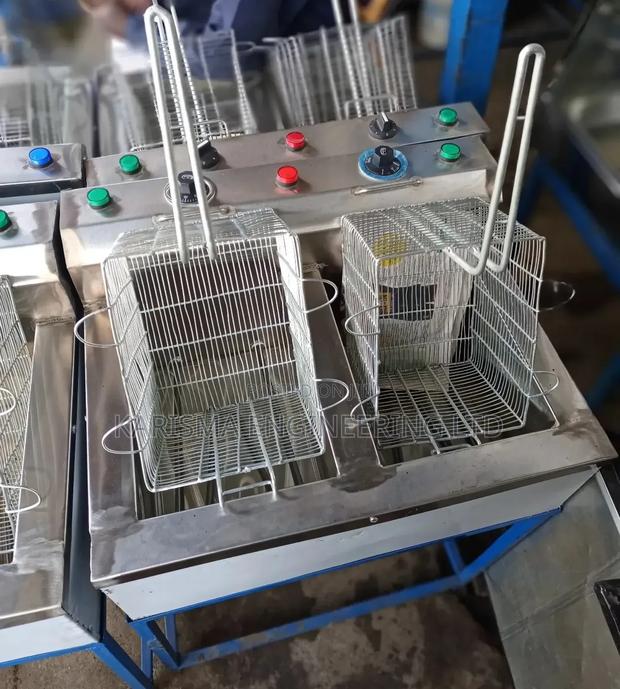 Double Deep Fryer Juakali Made. - main view