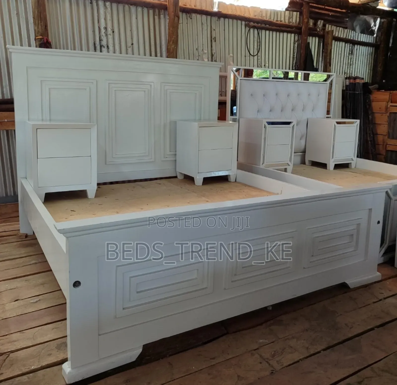 6 by 6 Bed With 2 Side Drawers