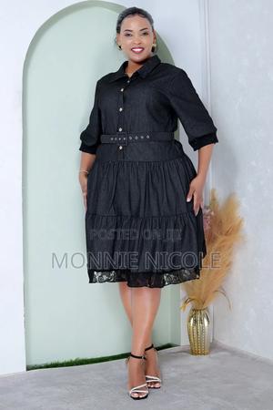 Denim Skater Dress - thumbnail 2