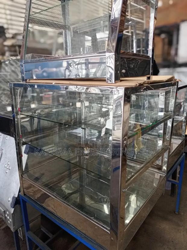 Three Deck Glass Display and Food Warmer - main view