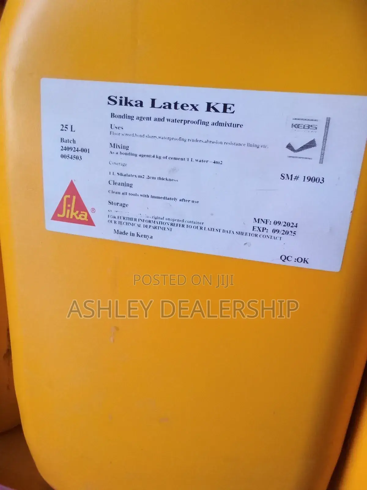 Sikalatex Ke 25kg Bonding Agent