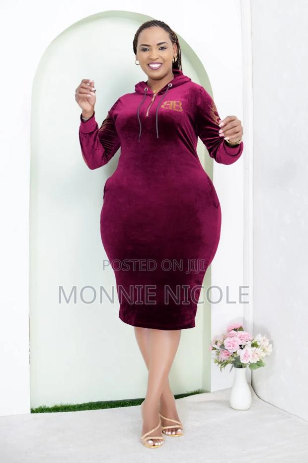 Pretty High Quality Velvet Dress - main view