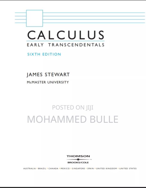 Calculus Early Transcendentals Textbook - main view