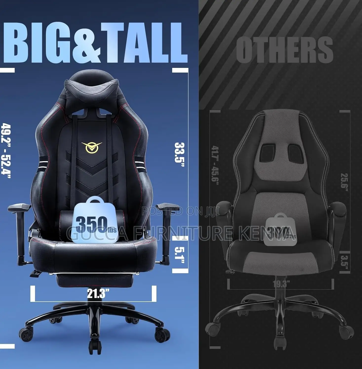 Office Chairs: Racing Style Computer Gamer PC Chair