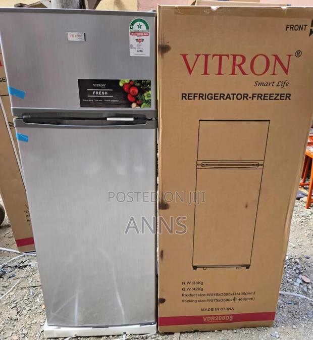 Vitron Double Door ~208litres Refrigerator With Top Freezer
