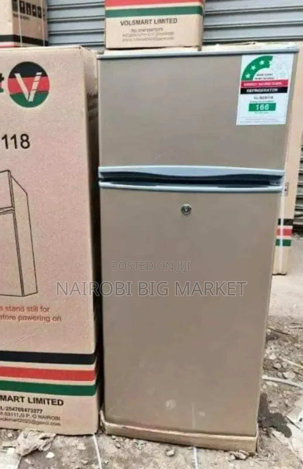 Volsmart 118L Double Door Fridge VL118