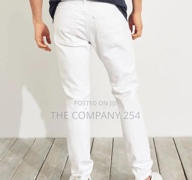 Plain Off White Designer Amiri One Cut Denim JeansAll Sizes - thumbnail 3