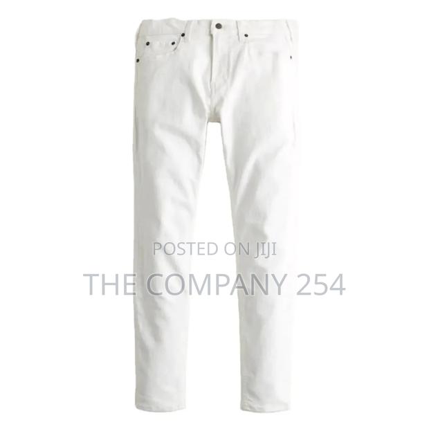 Plain Off White Designer Amiri One Cut Denim JeansAll Sizes - thumbnail 6