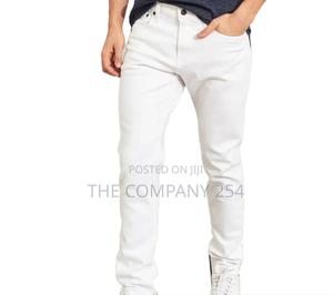 Plain Off White Designer Amiri One Cut Denim JeansAll Sizes - thumbnail 2