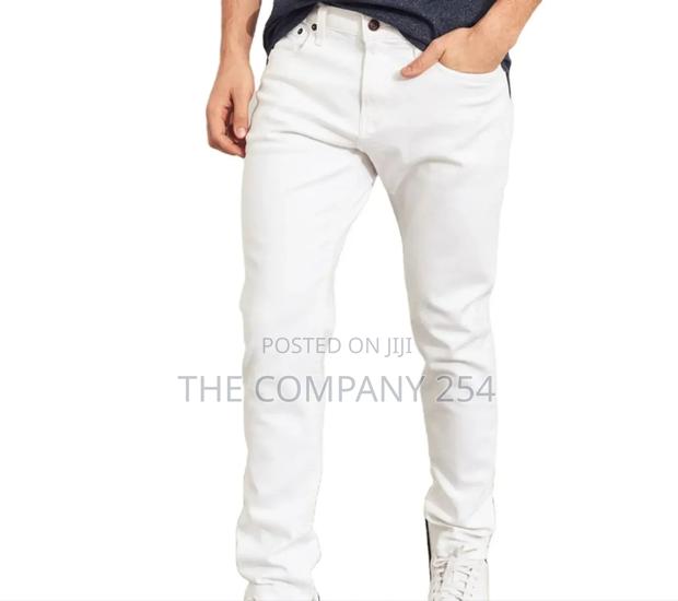 Plain Off White Designer Amiri One Cut Denim JeansAll Sizes - main view