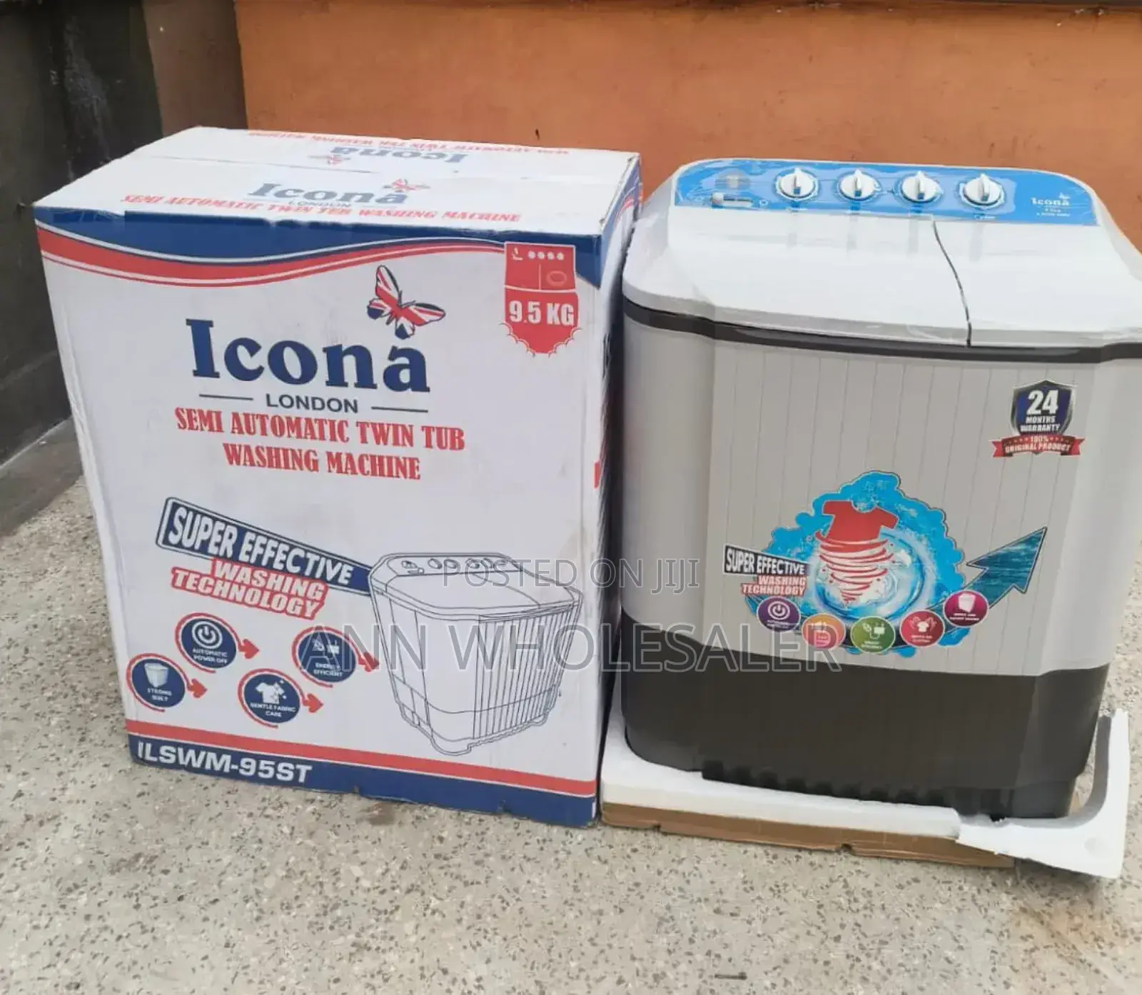 9.5kgs Icona Tub Washing Machine ICWMT