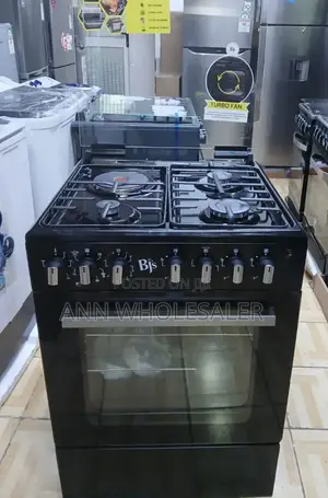 Black BJS 60 by 60 Free Gas Standing Cooker BJ/6