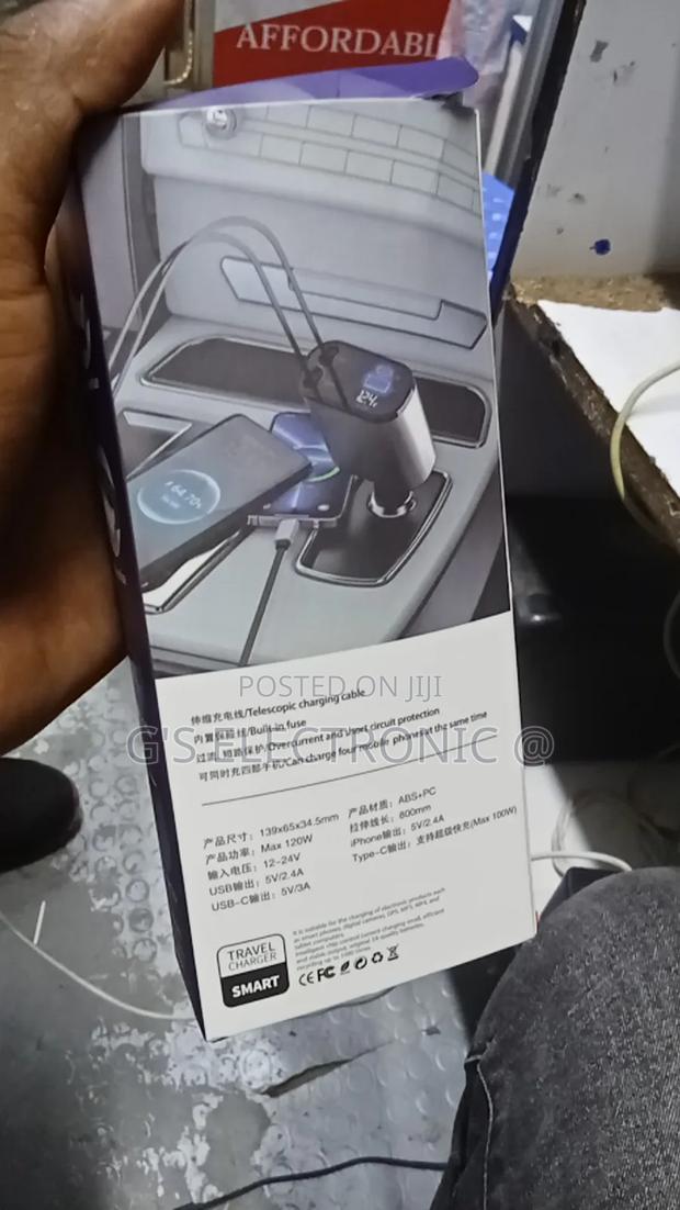 Super Fast Car Charger 4in 1 Fast Charger