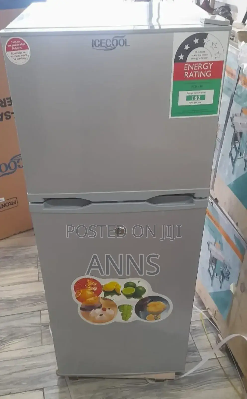 Icecool 118L ~ 2 Door Fridge- Silver
