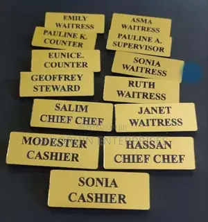 Name Badges Available