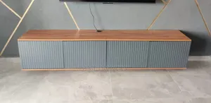 Natural Grey Floating Tv Stand 7ft