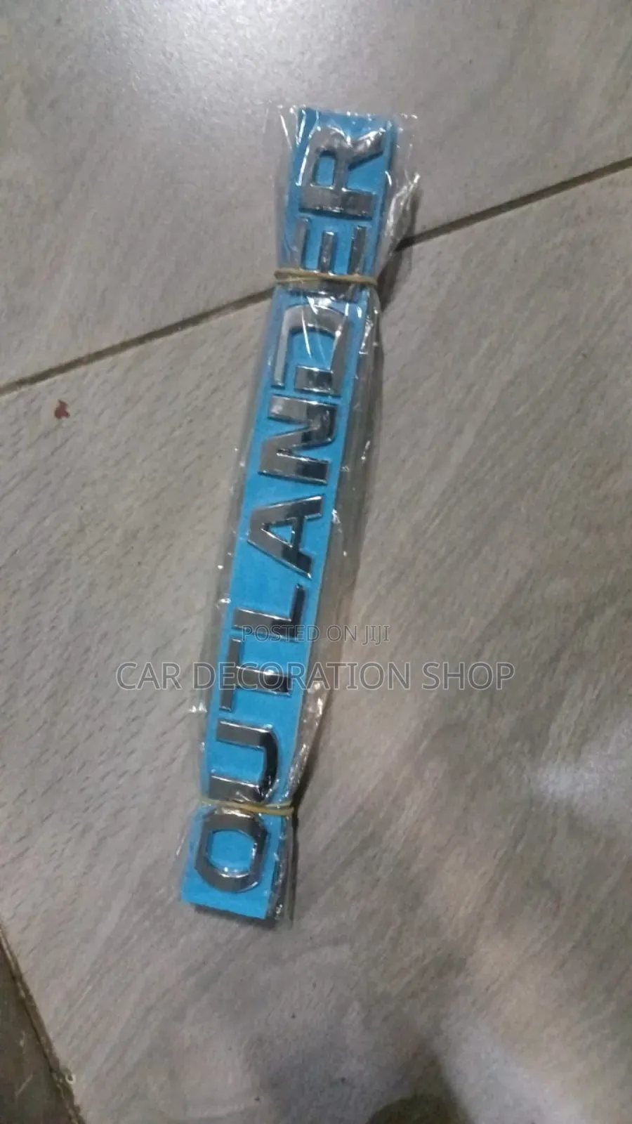 Outlander Lettering Chrome Badge