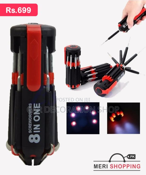 8in1 Portable Multi Screwdriver With Torch 4 Home/Mechanic - main view