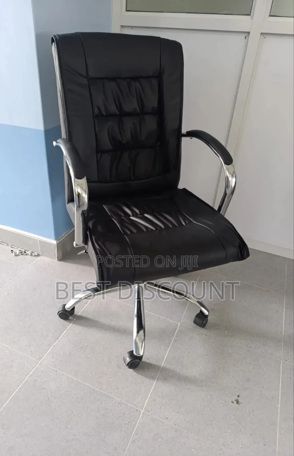 Black Leather Office Chair