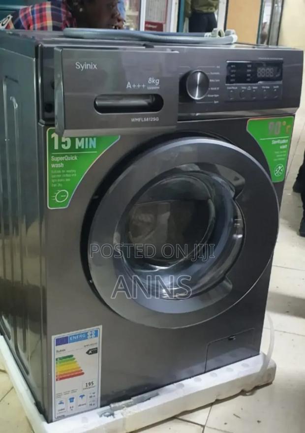 Syinix 8kgs~ Front Load Wash and Spin Laundry Machine