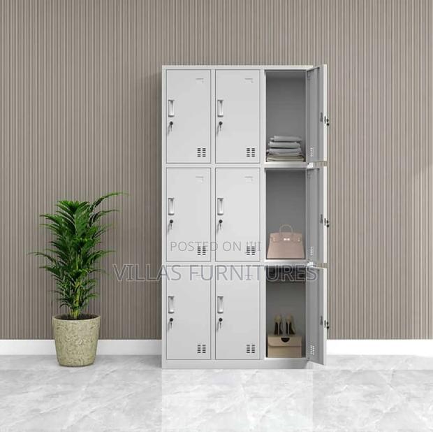Executive 9 Door Lockable Storage Cabinet