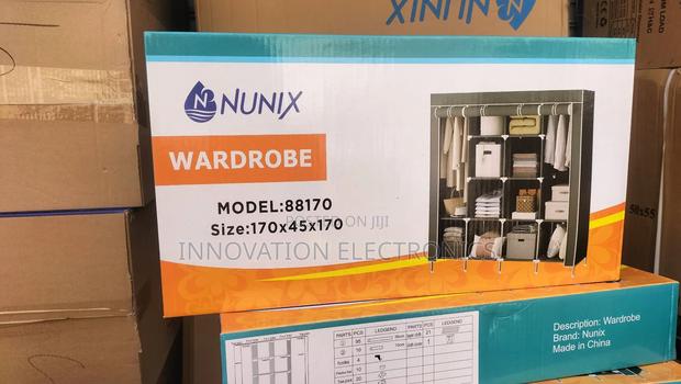 4-Column Portable Metallic Wardrobe - main view