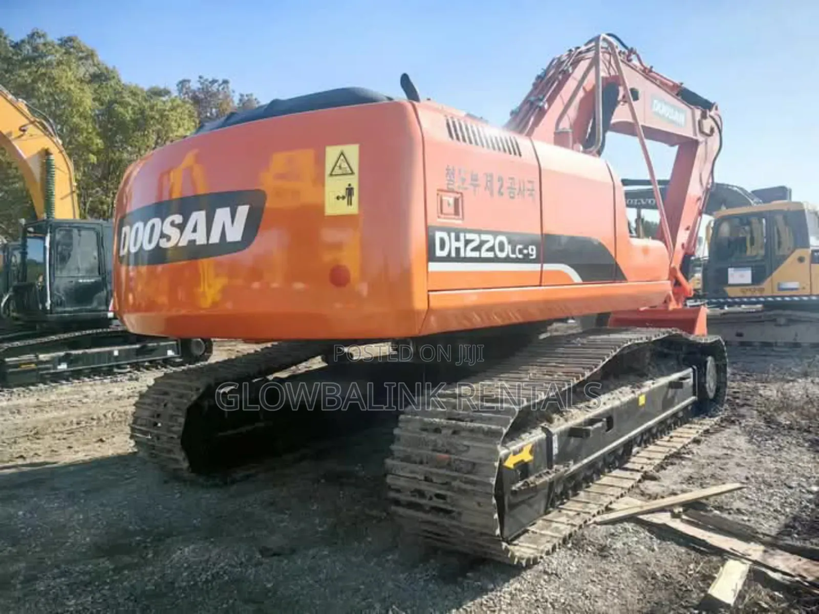 Excavator With a Breaker for Hire