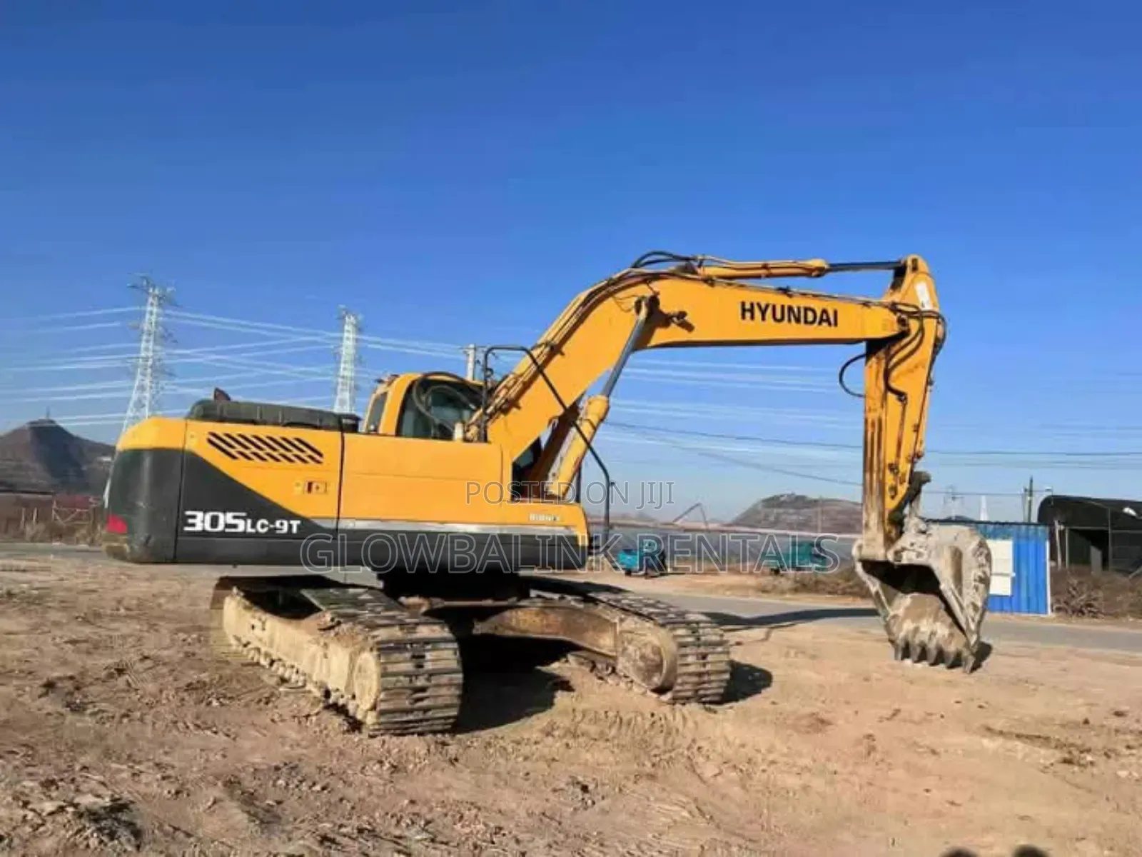 Excavator With a Breaker for Hire