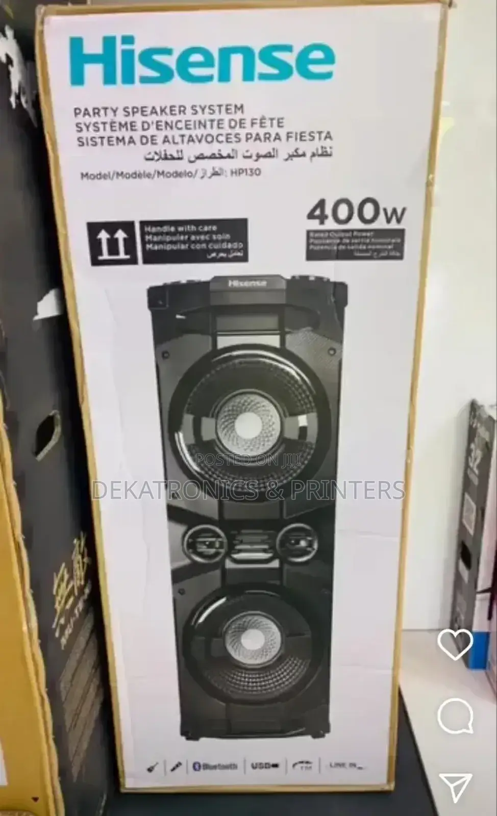 Hisense Sound Bar Hp130 400 Watts