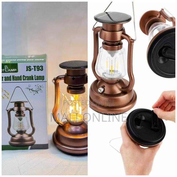 Portable Solar Handheld Bedside Lamp for Hiking, Emergency