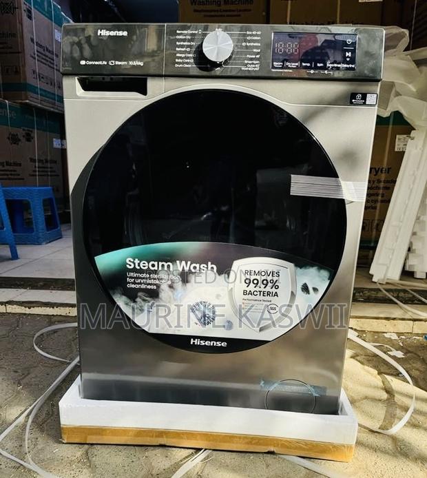 Hisense 10.5/6kg Front Load Wash Dry Washing Machine - main view