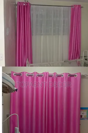 Babypink Hospital Kids Ward Eyelates Curtains and Sheers