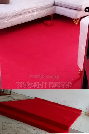 Living Room and Church Pulpit Red Wall to Wall Carpets