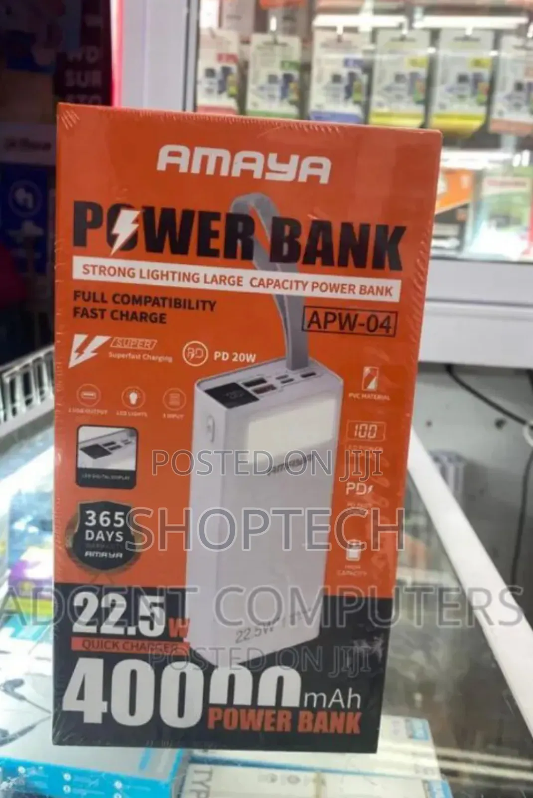 Amaya APW-04 *22.5W* 40,000mah Quick Charger Power